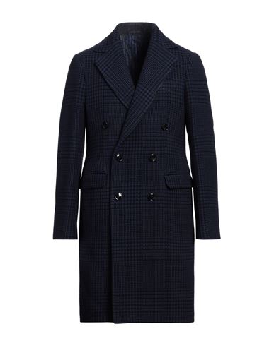 Mp Massimo Piombo Man Coat Blue Size 42 Virgin Wool