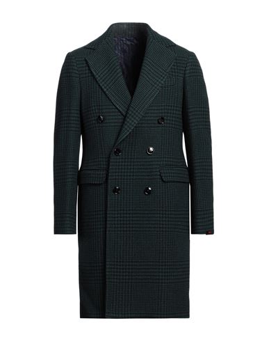 Mp Massimo Piombo Man Coat Green Size 38 Virgin Wool