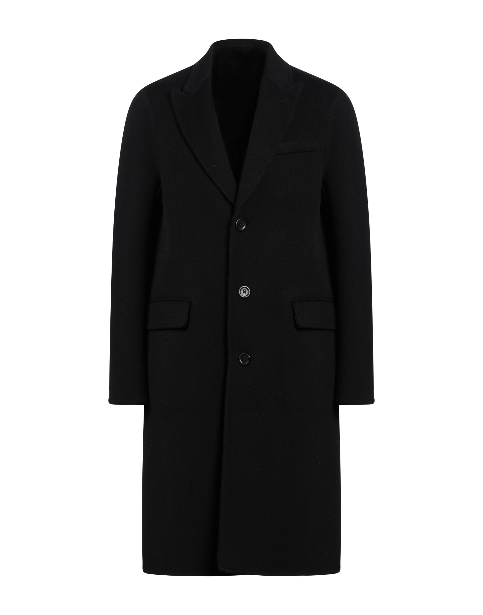 《セール開催中》FENDI メンズ コート ブラック 50 バージンウール 99% / シルク 1%