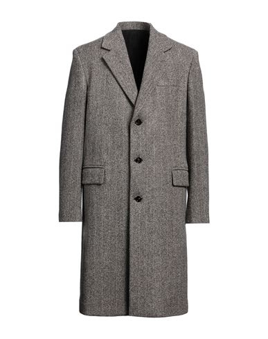 Shop Bottega Veneta Man Coat Grey Size 42 Wool, Elastane, Polyamide