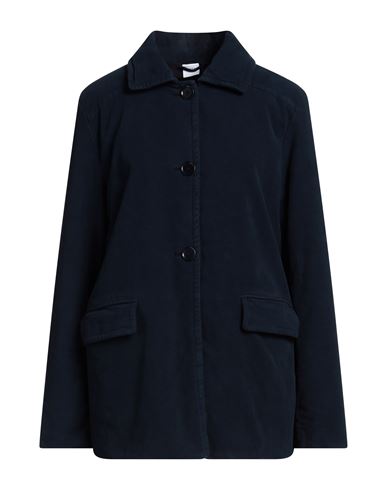 Aspesi Woman Jacket Navy Blue Size L Cotton, Elastane In Black