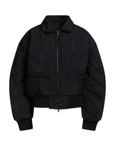 Y-3 Woman Jacket Black Size L Polyamide, Recycled Polyester, Polyacrylic, Wool