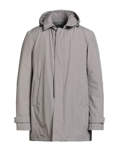 Herno Man Puffer Light Grey Size 42 Polyester In Gray