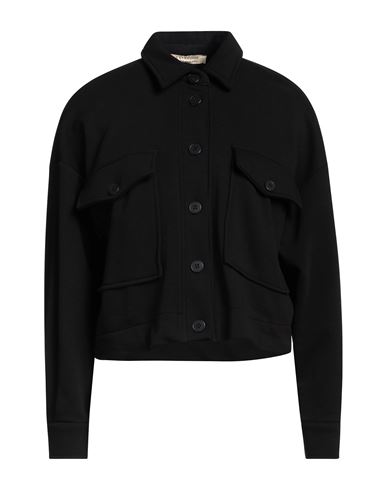 Shop Le Streghe Woman Jacket Black Size S Cotton, Polyester