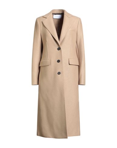 Harris Wharf London Woman Coat Sand Size 8 Virgin Wool In Neutral