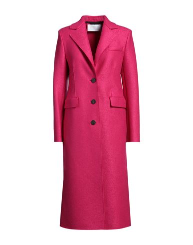 Harris Wharf London Woman Coat Magenta Size 10 Virgin Wool In Magenta