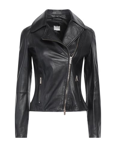 Pennyblack Woman Jacket Black Size 8 Ovine Leather