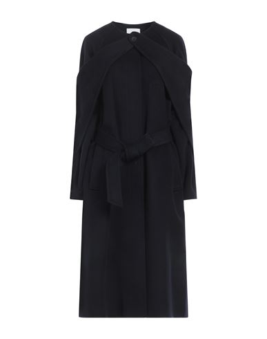 Shop Le 17 Septembre Woman Coat Black Size 6 Wool, Nylon
