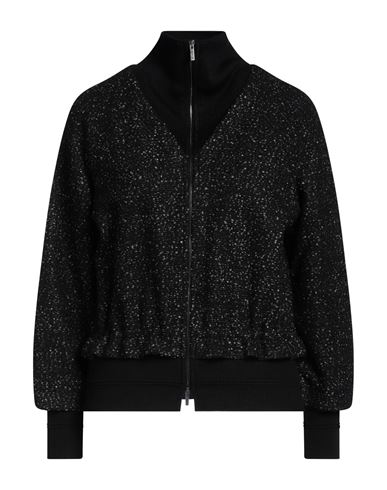 Shop Colour 5 Power Woman Jacket Black Size L Viscose, Virgin Wool, Polyester, Wool, Acrylic
