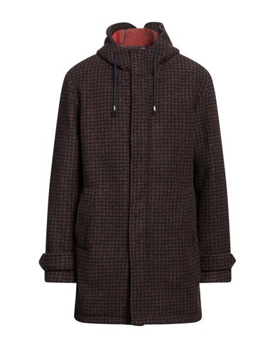 Shop At.p.co At. P.co Man Coat Brown Size S Wool, Polyester, Acrylic