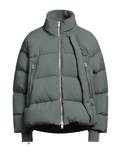 Shop Y-3 Woman Puffer Sage Green Size M Recycled Polyamide