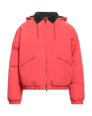 Shop Thisisneverthat Man Puffer Coral Size Xl Nylon, Cotton In Red