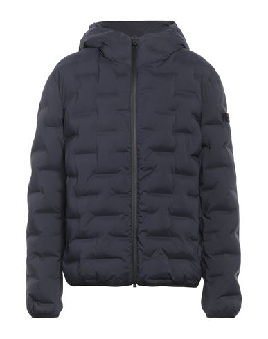 Peuterey Man Puffer Navy Blue Size Xxl Polyester, Elastane In Navy Blue