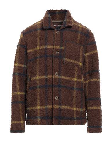 Lost In Albion Man Jacket Brown Size M Wool, Polyester In Multi