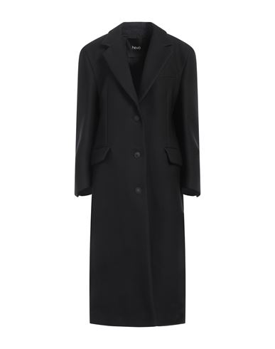 Shop Hevo Hevò Woman Coat Black Size 6 Polyester