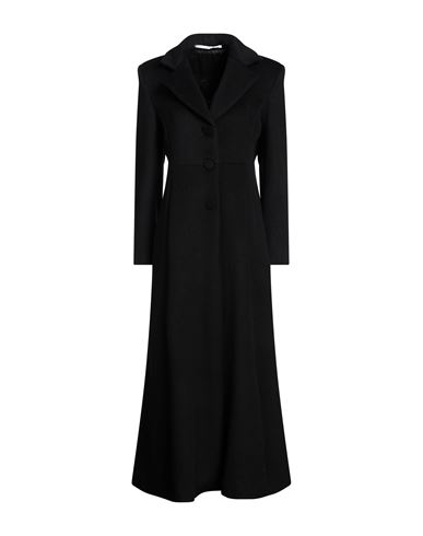 Maison Laviniaturra Woman Coat Black Size 10 Virgin Wool, Cashmere
