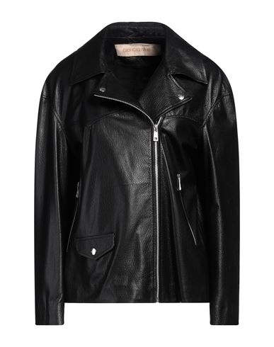 Giorgio Brato Woman Jacket Black Size 6 Leather