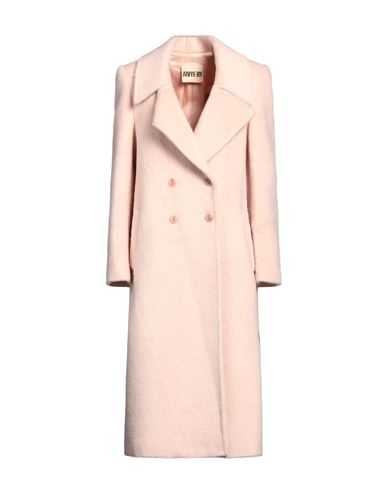 Shop Aniye By Woman Coat Light Pink Size 4 Acrylic, Polyamide