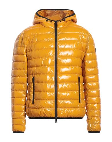 Up To Be Man Puffer Ocher Size 40 Nylon In Yellow