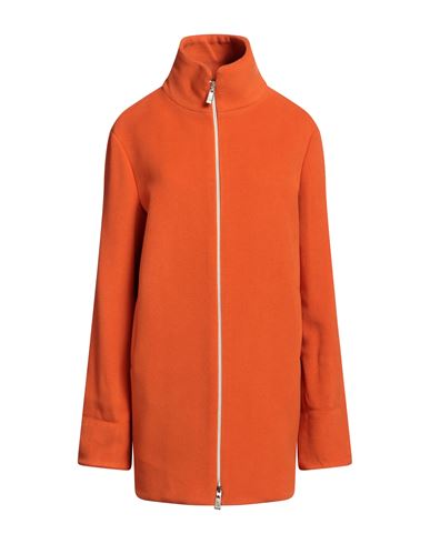 Hanita Woman Coat Orange Size 12 Wool, Nylon