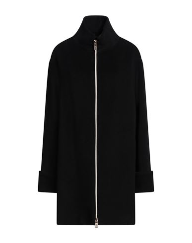 Hanita Woman Coat Black Size 14 Wool, Nylon