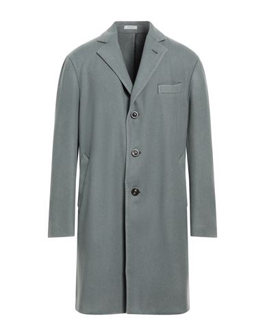 Boglioli Man Coat Sage Green Size 44 Virgin Wool, Polyester