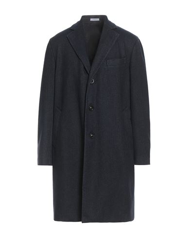 Boglioli Man Coat Charcoal Size 44 Cashmere In Blue