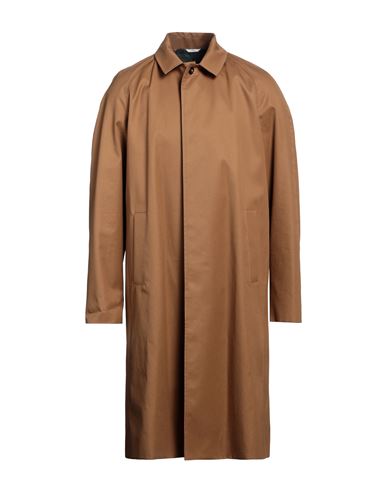 Shop Cruna Man Overcoat & Trench Coat Brown Size 38 Cotton