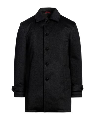 Isaia Man Coat Black Size 46 Cashmere