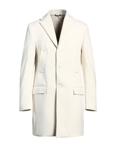 GREY DANIELE ALESSANDRINI GREY DANIELE ALESSANDRINI MAN COAT OFF WHITE SIZE 40 POLYESTER 