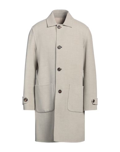 Eleventy Man Coat Taupe Size 44 Wool