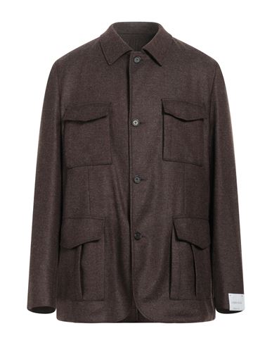 Shop Caruso Man Jacket Brown Size 48 Wool, Cashmere