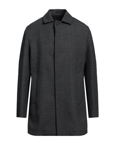 Liu •jo Man Man Coat Lead Size 40 Cotton, Polyester, Virgin Wool In Black