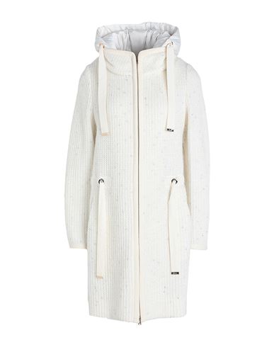 Herno Woman Overcoat & Trench Coat White Size 6 Acrylic, Polyamide, Mohair Wool, Metallic Fiber, Mod