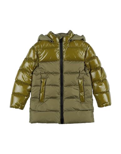 Herno Toddler Boy Puffer Military Green Size 4 Polyamide, Polyurethane Coated In Green