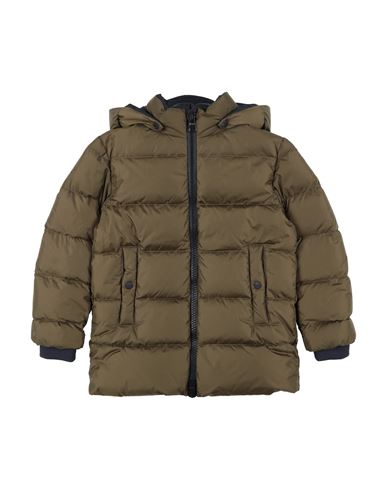 Herno Toddler Boy Puffer Military Green Size 6 Polyamide, Acrylic, Wool, Elastane In Green