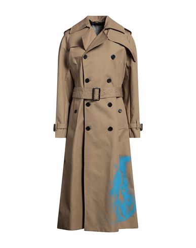 Frankie Morello Woman Overcoat & Trench Coat Khaki Size 4 Cotton In Brown