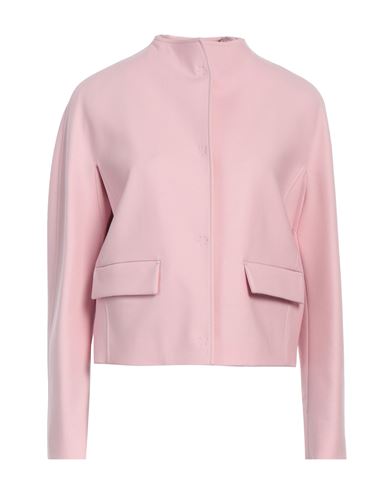 Agnona Woman Jacket Blush Size 10 Wool, Elastane In Pink