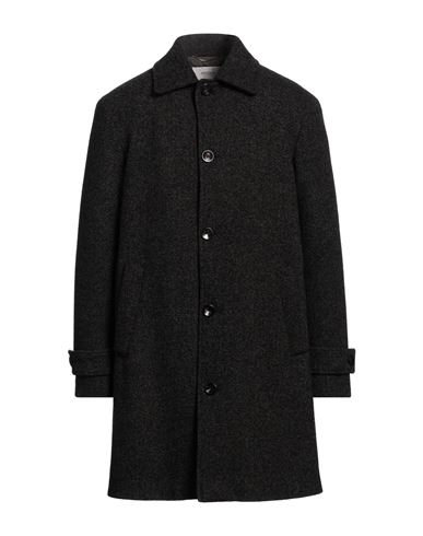 Agnona Man Coat Steel Grey Size 44 Wool, Silk, Lambskin In Gray