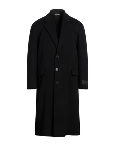 Valentino Garavani Man Coat Black Size 42 Wool, Polyamide