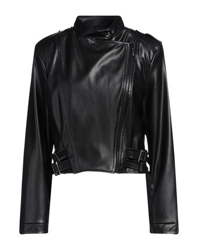 Siste's Woman Jacket Black Size L Polyester, Polyurethane