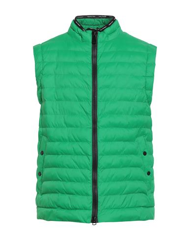 Peuterey Man Vest Green Size L Polyamide In Green