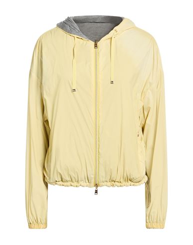 Herno Resort Woman Jacket Yellow Size 6 Polyamide, Elastane, Viscose, Cotton, Polyester In Yellow