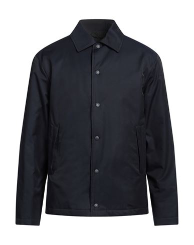 Doppiaa Man Jacket Midnight Blue Size 40 Cotton, Polyamide In Black