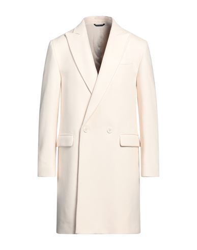 DANIELE ALESSANDRINI DANIELE ALESSANDRINI MAN COAT IVORY SIZE 40 POLYESTER 