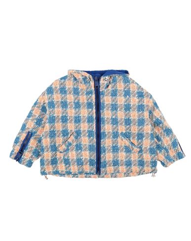 KHRISJOY KHRISJOY TODDLER GIRL JACKET AZURE SIZE 6 POLYESTER, COTTON, ACRYLIC, POLYAMIDE 