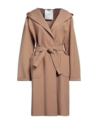 Gretha Milano Woman Overcoat & Trench Coat Camel Size Xl Polyester In Brown