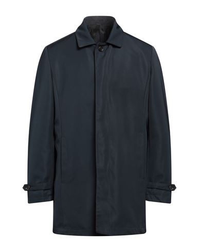 Aldo Maria Testa Man Overcoat & Trench Coat Navy Blue Size 44 Polyester