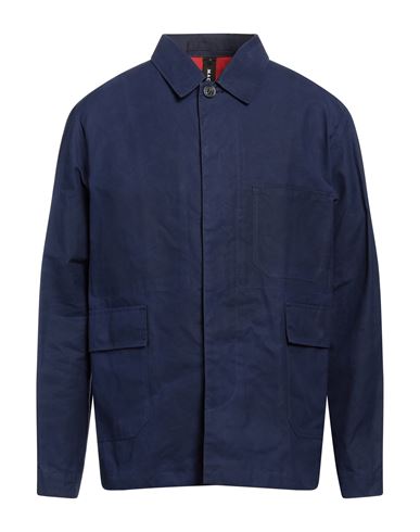 Mackintosh Man Overcoat & Trench Coat Navy Blue Size M Cotton