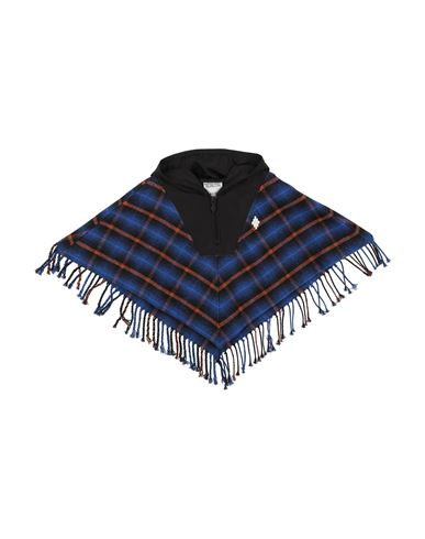 Shop Marcelo Burlon County Of Milan Marcelo Burlon Toddler Girl Cape Blue Size 6 Cotton, Polyester